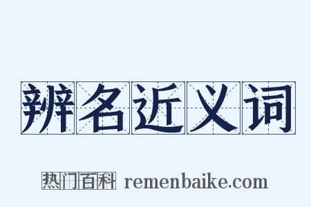 辨名近义词是什么意思的图片